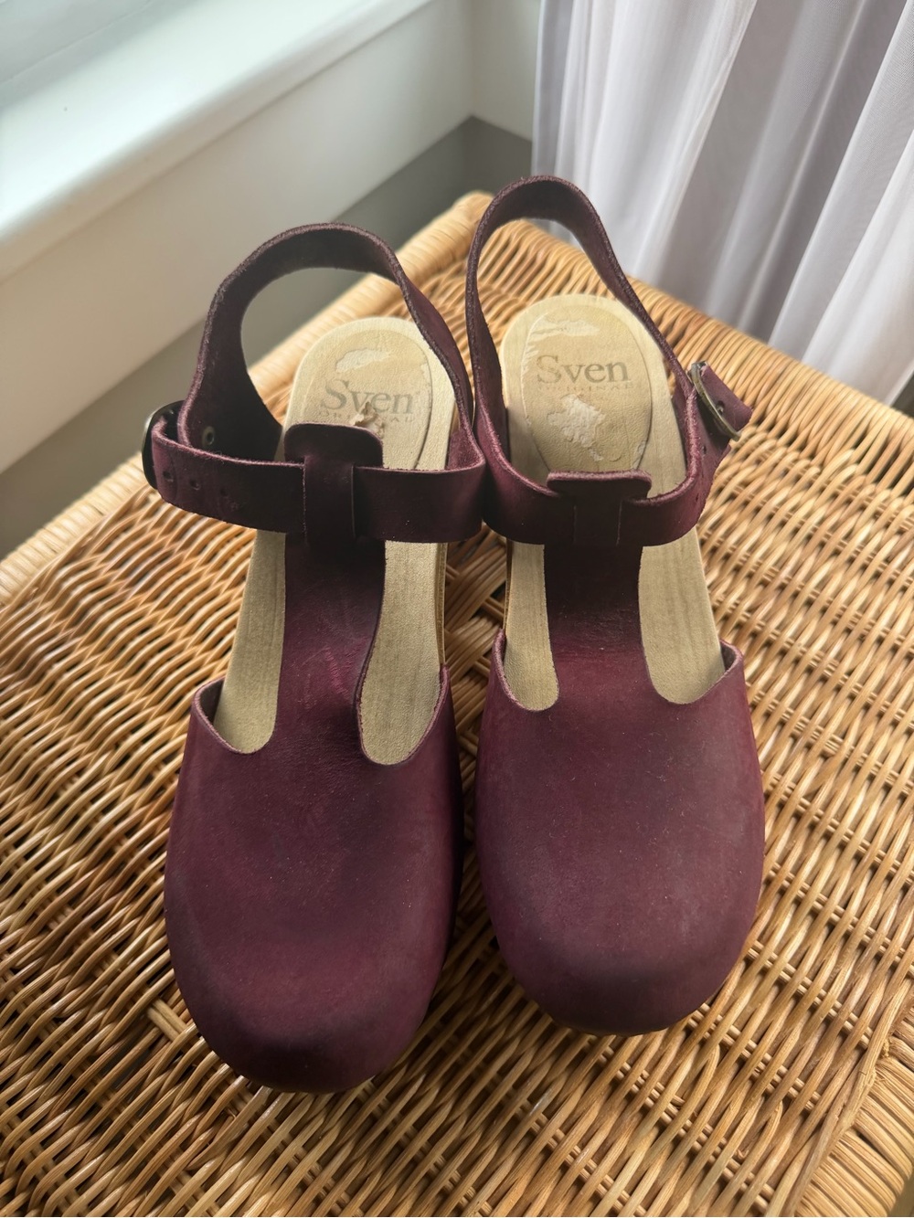Sven Plum Suede Clogs